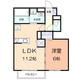 TーHAWK【103号室】の間取り