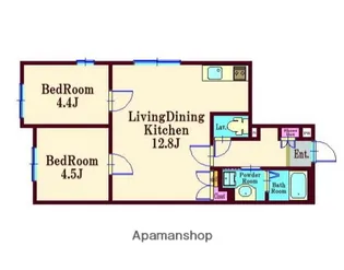 ボヌール大森東【2階】の間取り