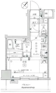 イアース横濱関内【8階】の間取り