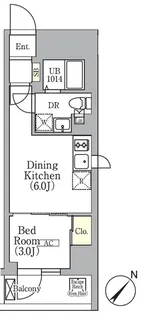 エル・セレーノ横浜関内デューエ【10階】の間取り