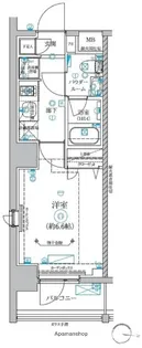 RELUXIA横濱東【6階】の間取り