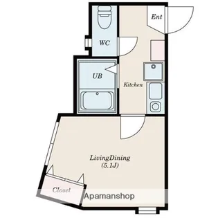G・Aヒルズ六浦【1階】の間取り