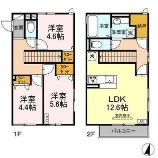エルデガーデン Ⅰ号館【1階】の間取り
