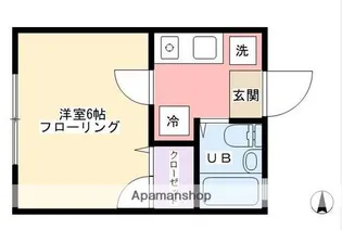 ラモヴェール八景B棟【2階】の間取り