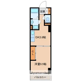 横浜橋通レジデンス【3階】の間取り