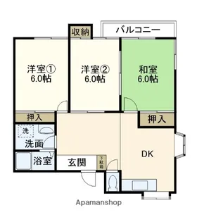 タチカワテラスハウス【2階】の間取り