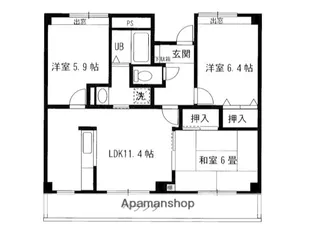 グランシャリオ原宿【2階】の間取り