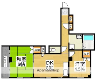 タウンハイツ稲田堤【3階】の間取り