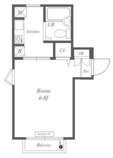 ル・スチュディオヨシ【2階】の間取り
