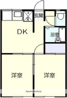 エステートピア湘南平【1階】の間取り
