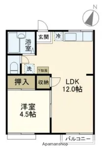 シャレー原宿C棟【2階】の間取り