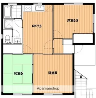 ローズハイツA【2階】の間取り