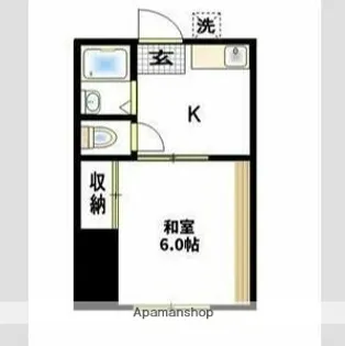 加賀ハイツC棟【1階】の間取り