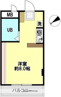 アイパレス大船【2階】の間取り