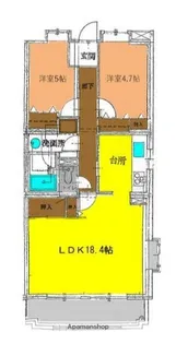 湘南山の手マンション【3階】の間取り