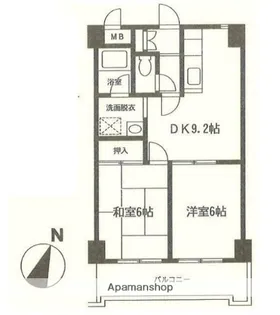 ドミールT.S【2階】の間取り