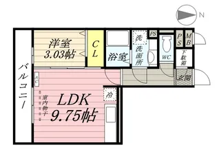 リベラマーロⅡ【3階】の間取り