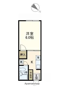 サンハイツ榊原【1階】の間取り