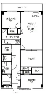 カロディカーサ藤が丘【4階】の間取り