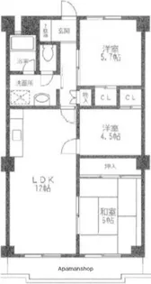 サン80湘南台【2階】の間取り