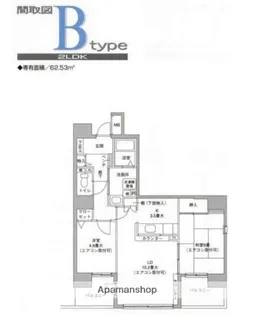 エテルニテ(S)【3階】の間取り