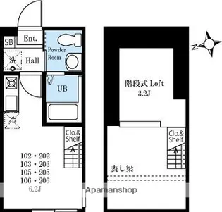 ハーミットクラブハウス戸塚Ⅳ【1階】の間取り