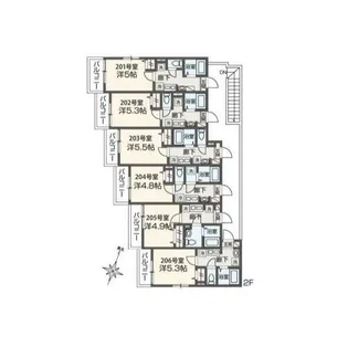 メルディア相武台2丁目【2階】の間取り