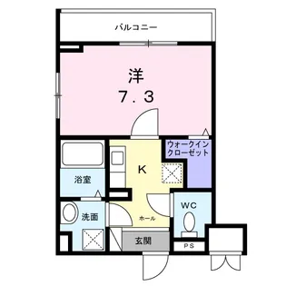 LES AILESレゼル【3階】の間取り