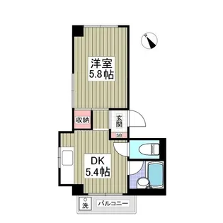 清新三興ハイツ【1階】の間取り