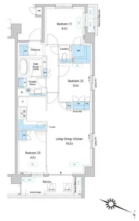 プレディアコート鷺沼【5階】の間取り