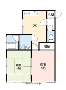 清水ヶ丘ハイツ【1階】の間取り