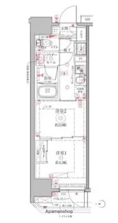 クレイシアIDZ川崎【9階】の間取り