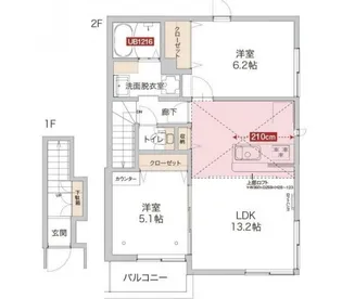 KUPULAU NORTH【2階】の間取り