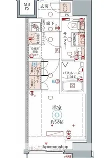 クレヴィスタ横浜【10階】の間取り