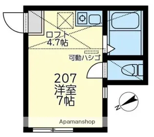 ユナイト富士見アントワーヌ【1階】の間取り