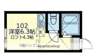 ユナイト富岡マリーゴールド【1階】の間取り