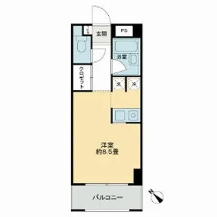 THE BLUE 8【4階】の間取り