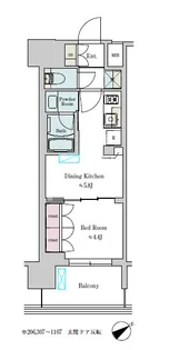 BRILLIA IST 大井町【4階】の間取り