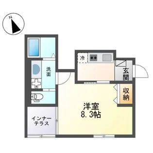 ヴィラ アズールA【1階】の間取り