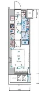 リヴシティ横濱石川町【5階】の間取り
