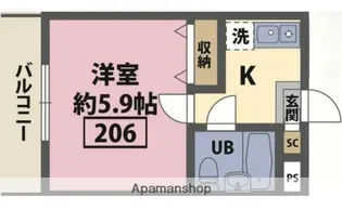 ステラ港南中央【2階】の間取り
