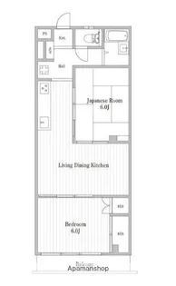 鈴与レジデンス【3階】の間取り