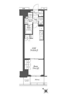 WORVE横浜伊勢佐木町【3階】の間取り