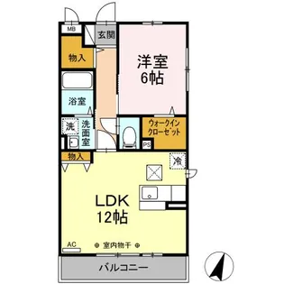 クレール湘南台Ⅱ【1階】の間取り