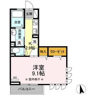 ヴィクトワール【3階】の間取り