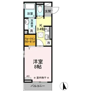 ヴィクトワール【1階】の間取り