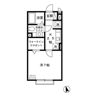 クレール四季彩の丘 弐番館【1階】の間取り