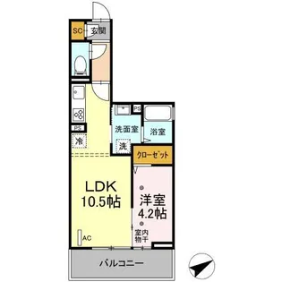コンフォール東橋本2丁目【3階】の間取り