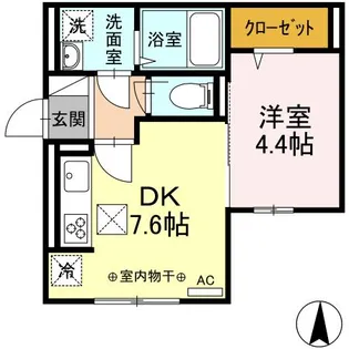 ヴィクトワール【1階】の間取り