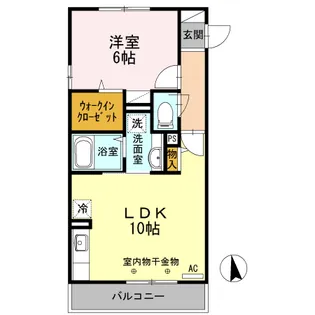 アンドミーワ【3階】の間取り